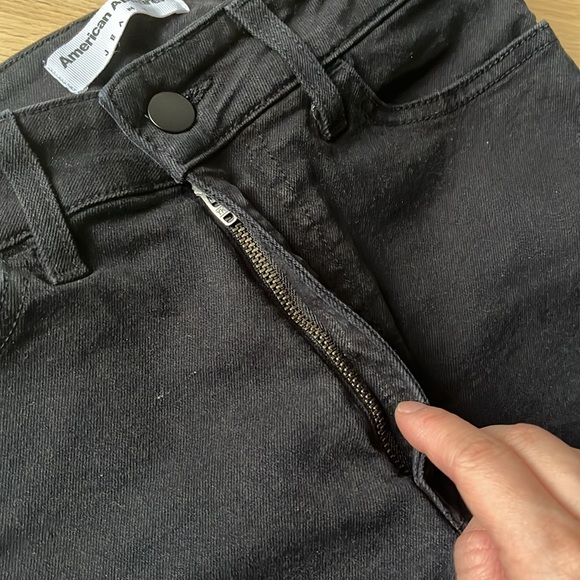 American Apparel High-Rise Skinny Jeans - Black - Picture 4 of 11